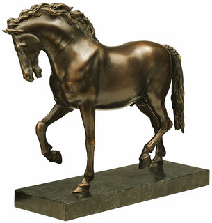 Sculpture "Le cheval des Médicis" (1594), version en bronze collé
