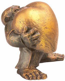 Sculpture "Heart of Gold" (homme), fonte