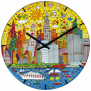 Horloge murale "My New York City Sunset" (Mon coucher de soleil à New York)