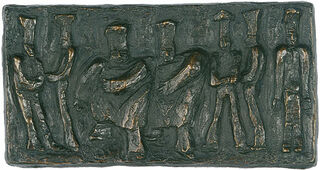 Relief de bronze "Cuisiniers"