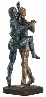 Sculpture "Couple de tango au printemps", bronze