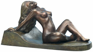 Sculpture "Nu couché", version bronze