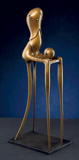 Sculpture "Chairman", bronze von Paul Wunderlich