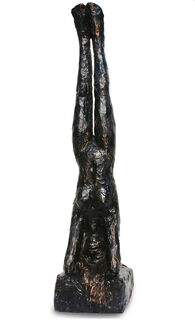 Sculpture "Headstand" (2019), bronze