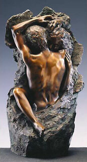 Sculpture "Lovers" (1982), version en bronze collé