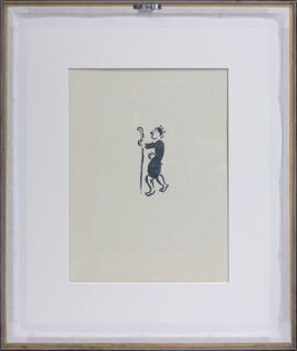 Tableau "L'Odyssée - Ulysse déguisé en mendiant" (1989), encadré von Marc Chagall
