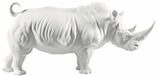 Sculpture en porcelaine "Rhino" - Design Ernest Massuet