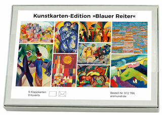 Cartes d'art édition "Blauer Reiter", lot de 9