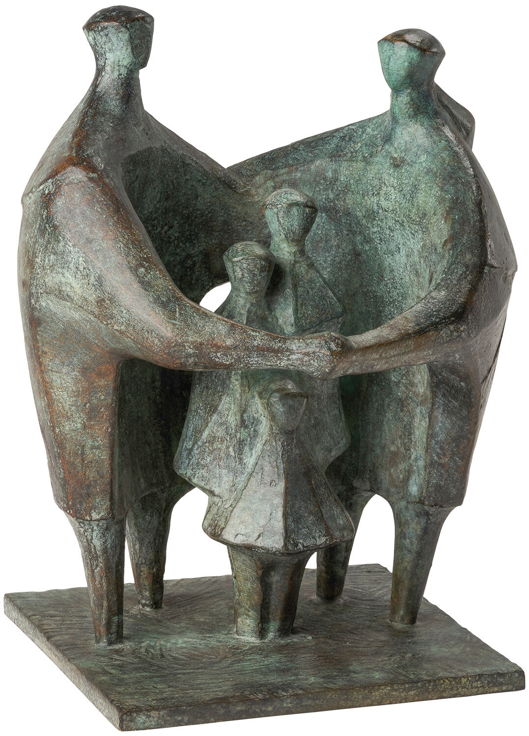 Sculpture "Famille", bronze von Gerhard Brandes