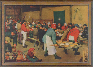 Tableau "Noces paysannes" (1568), encadré