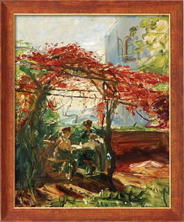 Tableau "Tonnelle sur le Neukastel" (1917), encadré