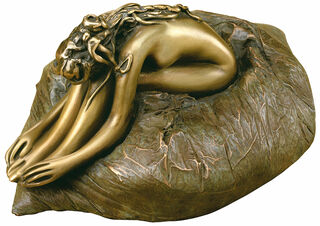 Sculpture "Sur le coussin", bronze