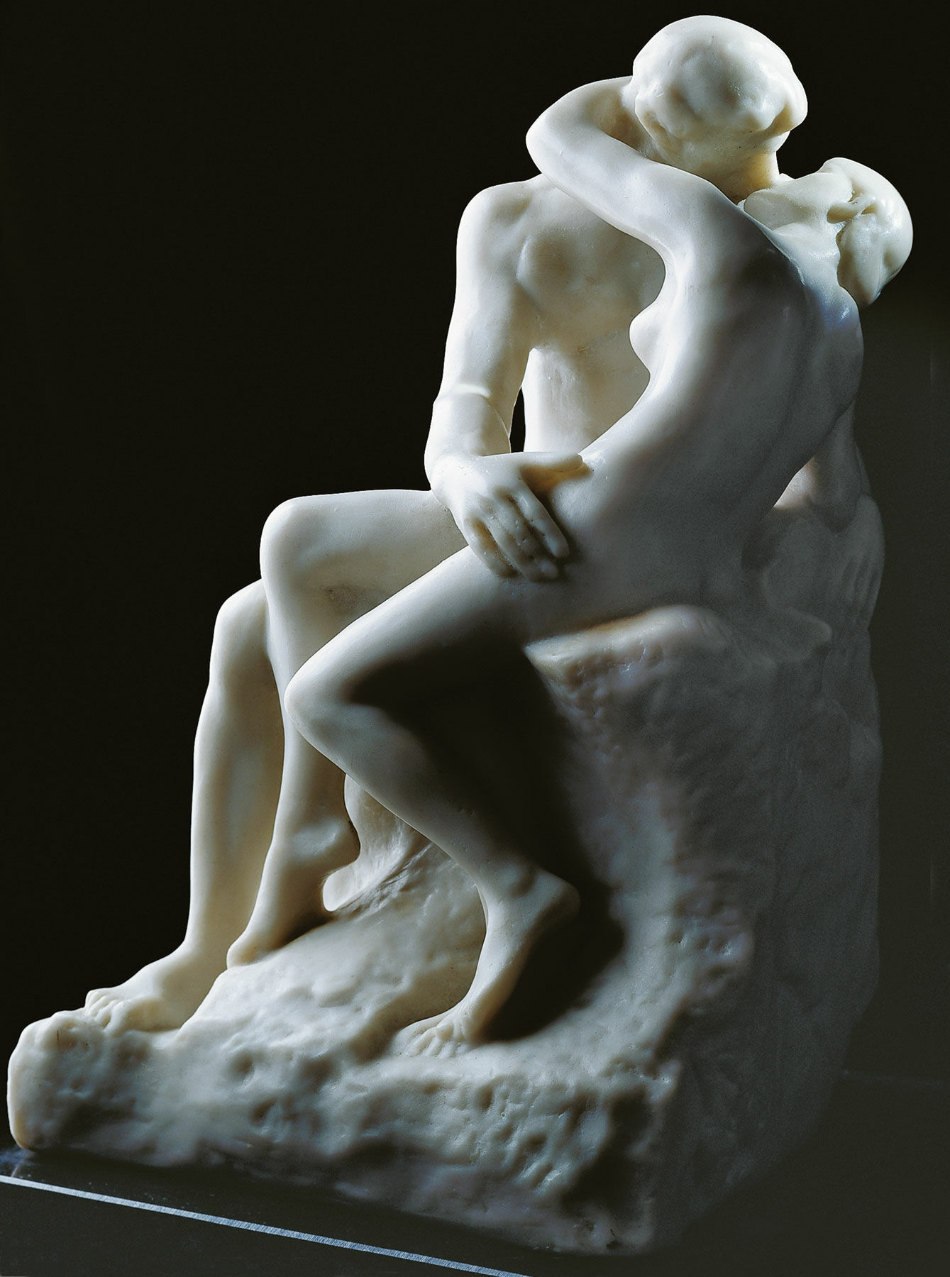 Sculpture "Le Baiser" (27 cm), version en marbre artificiel von Auguste Rodin