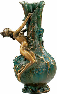 Vase "Marguerites", version en bronze collé