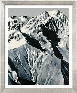 Tableau "Himalaya" (1968), version encadrée argentée
