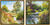 Ensemble de 2 tableaux "Plaine de Grimaud" + "A Giverny le Jardin de Monet", encadrés