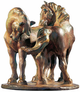 Sculpture "Deux chevaux" (1908/09), version en bronze collé
