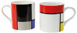 Set de 2 mugs "Composition", porcelaine cstorm-arsmundi-base.detail.by-artist Piet Mondrian