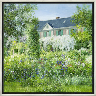 Tableau "La Maison de Claude Monet à Giverny", encadré
