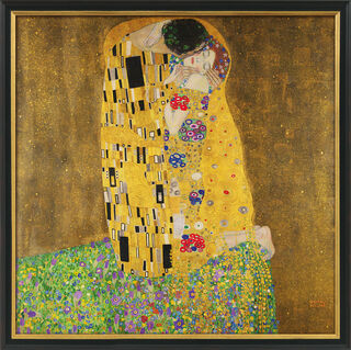 Tableau "Le Baiser" (1907-08), encadré von Gustav Klimt