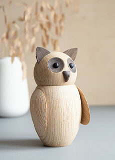 Figurine en bois "Owl Bubo", grande version - Design Nikolaj Klitgaard von ArchitectMade