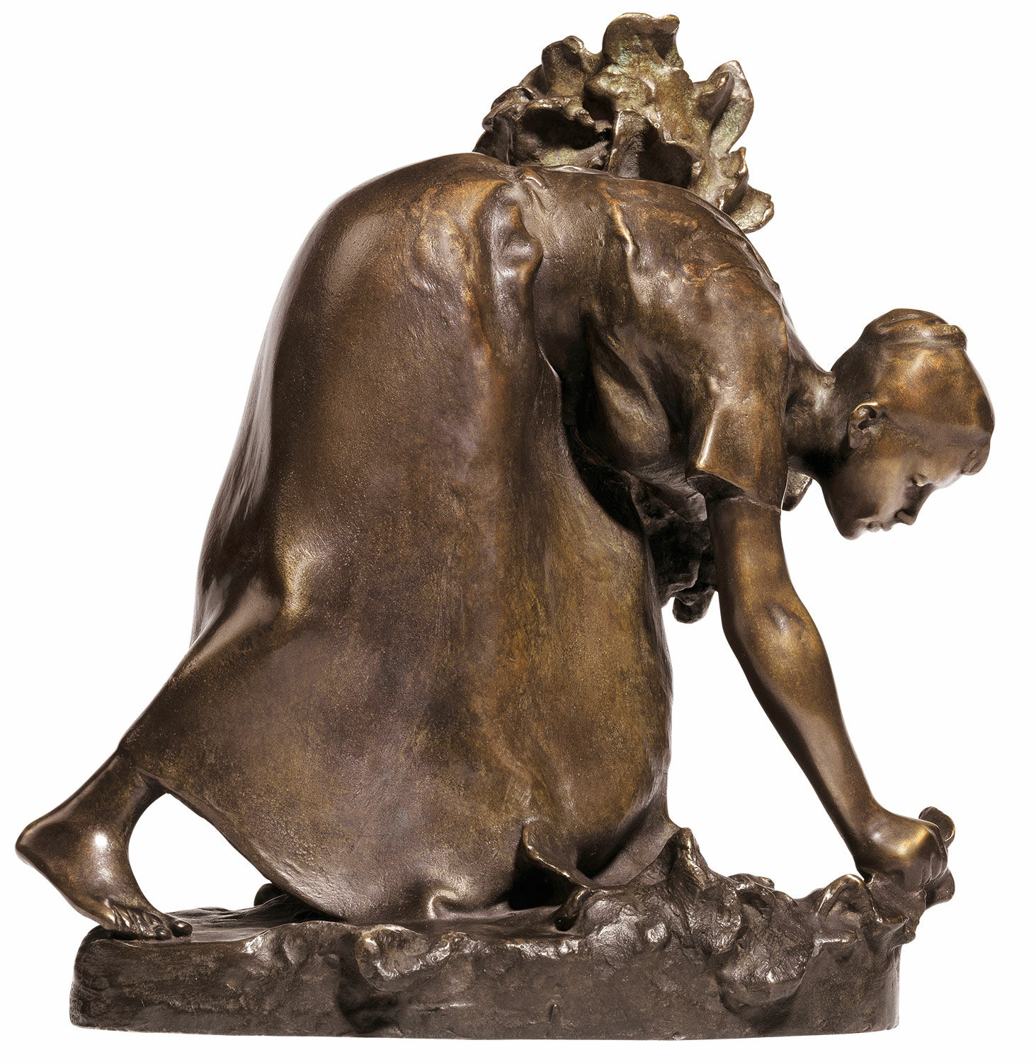 Sculpture "L'arracheur d'herbes" (1894), réduction en bronze von Ernst Barlach
