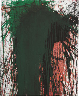 Tableau "Tableau coulé vert-rouge" (2014)