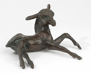 Sculpture "Poulain d'âne", bronze von Kurt Arentz