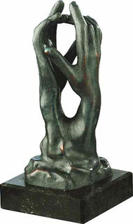 Sculpture "La cathédrale" (Étude pour le secret), bronze collé