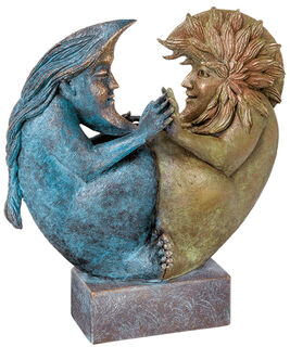 Sculpture "Sun & Moon II", bronze