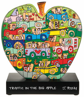 Objet en porcelaine "Traffic in the big apple" (circulation dans la grande pomme)