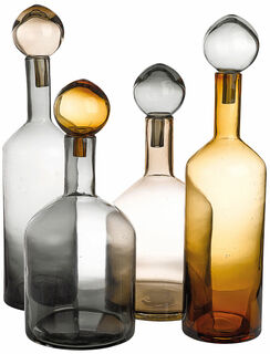 Set de 8 bouteilles "Bubbles & Bottles", version gris/brun