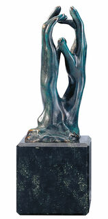 Sculpture "La Cathédrale" (Étude pour le secret), version en bronze von Auguste Rodin