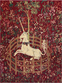 Tapisserie "La licorne captive", version rouge