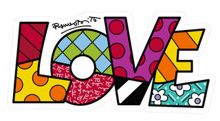 Panneau d'art / objet mural "Love" (Amour)