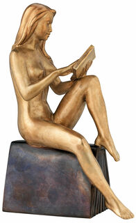 Sculpture "Femme qui lit", bronze von Richard Senoner