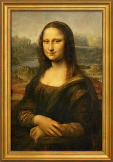 Tableau "Mona Lisa (La Gioconda)" (vers 1503/05), encadré