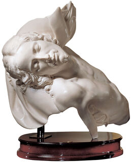 "Le buste de Jésus", marbre artificiel sur bois