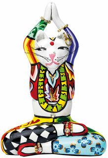 Sculpture "Yoga Cat Swami", moulage