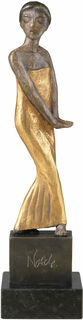 Sculpture "Danseuse de Java" (1913/14), bronze partiellement doré