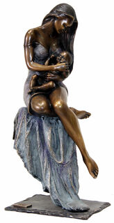 Sculpture "L'amour de la mère", bronze