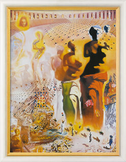 Tableau "Le Torero hallucinogène" (1968-70), encadré