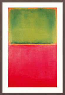 Tableau "Green Red on Orange" (1951), encadré