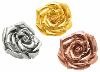 Ensemble de 3 sculptures "Rose" (2012)