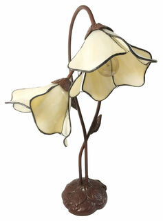 Lampe de table "White Blossoms" - d'après Louis C. Tiffany