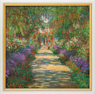 Tableau "Jardin à Giverny" (1902), encadré