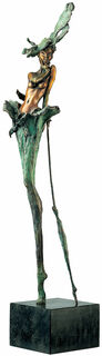 Sculpture "Quand la dame sourit" (1995), bronze