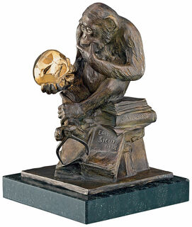Sculpture "Singe au crâne" (1892-93), version en bronze