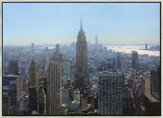 Tableau "Midday on Top of Rockefeller Center" (2023) (Original / Pièce unique), encadrée