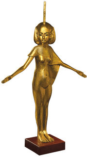 Sculpture "Déesse tutélaire Isis" (taille originale), plaquée or